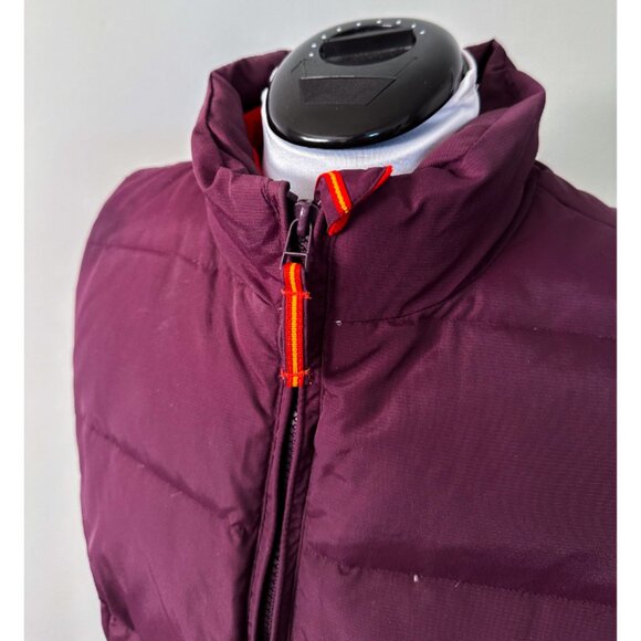 Tsunami Quilted Down Plum Front Zipper Puffer Vest - Picture 7 of 13